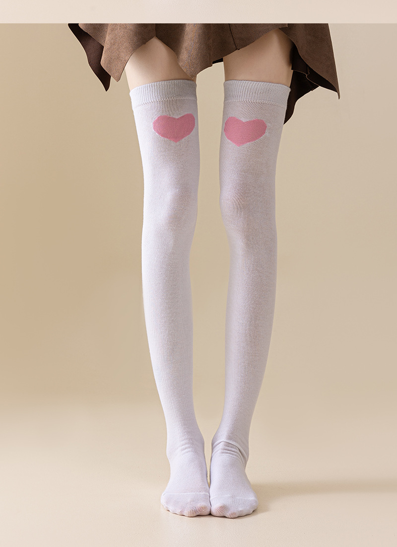 American Style Valentines Day Party Holiday Love Lips Over The Knee Socks